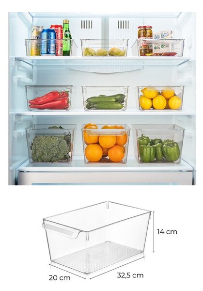 Plastikowy organizer do lodówki 3 szt. – Hermia