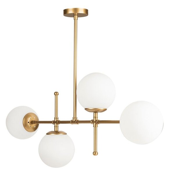 Lampa wisząca w kolorze złota Squid Lighting Kruva, wys. 57 cm