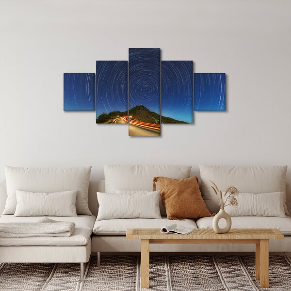 Obraz obracających się gwiazd (125x70 cm)