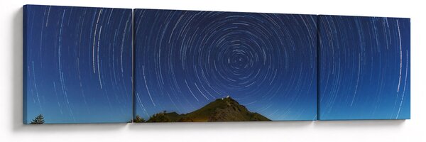 Obraz obracających się gwiazd (170x50 cm)