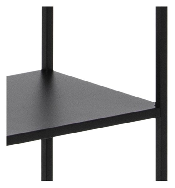 Czarny metalowy regał 70x185 cm Newcastle – Actona