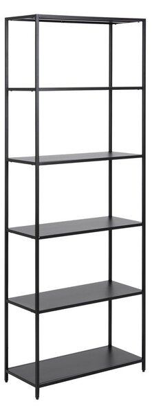 Czarny metalowy regał 70x185 cm Newcastle – Actona
