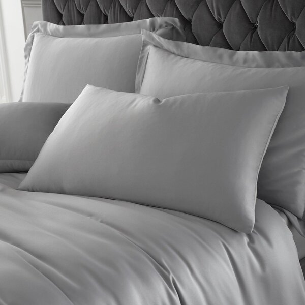 Szara pościel dwuosobowa 200x200 cm Silky Soft – Catherine Lansfield