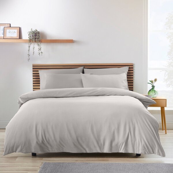 Szara pościel jednoosobowa 135x200 cm So Soft Easy Iron – Catherine Lansfield