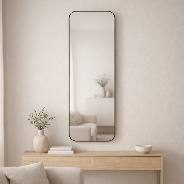 Lustro Prostokątne AURA L 155x50 cm z Ramą / bez LED Złoty