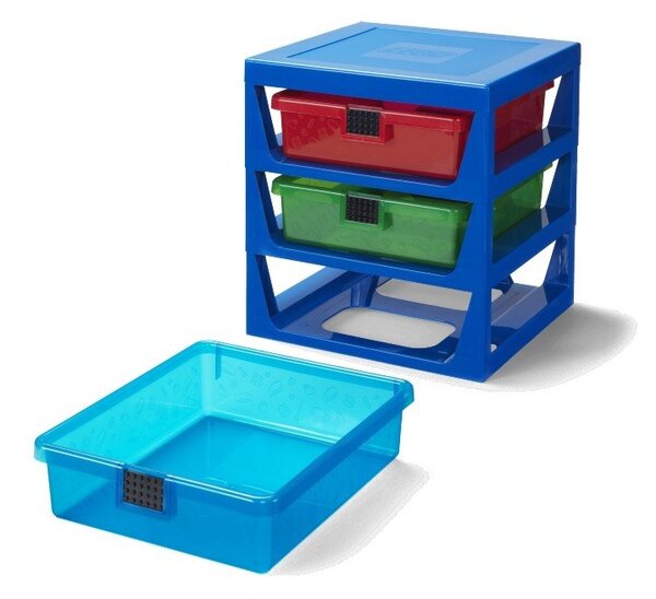 Niebieski organizer z 3 szufladami Storage - LEGO®