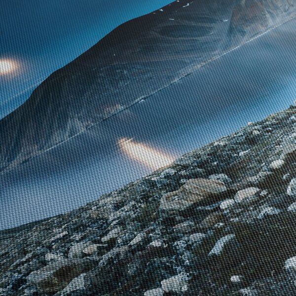 Obraz nocnego krajobrazu, Islandia (170x50 cm)
