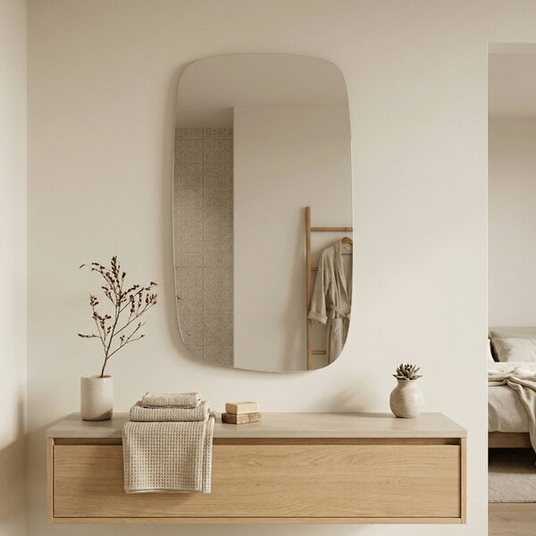 Lustro nieregularne CALM S 90x60cm Bez Ramy / Bez LED