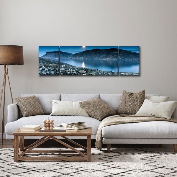 Obraz nocnego krajobrazu, Islandia (170x50 cm)
