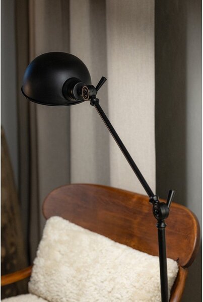 Czarna lampa stojąca (wysokość 143 cm) Portland – Markslöjd