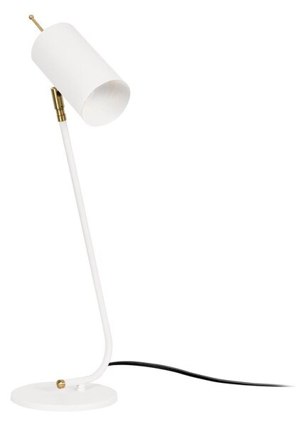 Biała lampa stołowa z metalowym kloszem (wysokość 55 cm) Sivani – Opviq lights