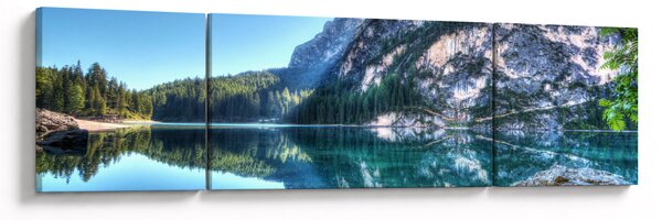 Obraz wysokogórskiego jeziora (170x50 cm)