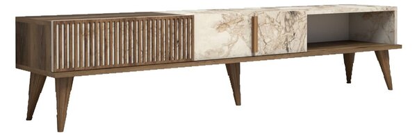 Szafka pod TV w dekorze marmuru 180x40 cm Milan – Kalune Design