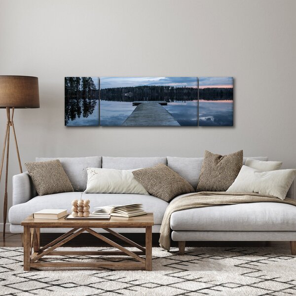 Obraz - Molo nad jeziorem (170x50 cm)