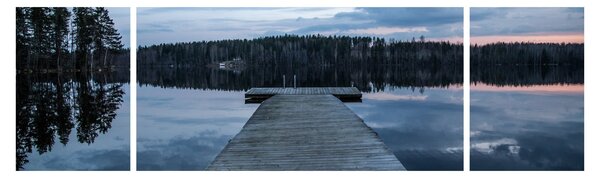 Obraz - Molo nad jeziorem (170x50 cm)
