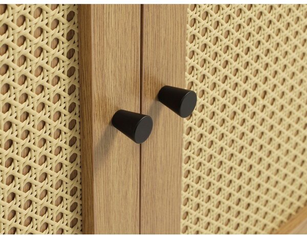 Niska komoda w dekorze dębu w naturalnym kolorze 140x80 cm Pensacola – Unique Furniture