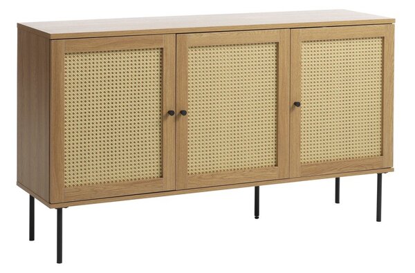 Niska komoda w dekorze dębu w naturalnym kolorze 140x80 cm Pensacola – Unique Furniture