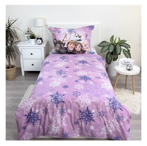 Bawełniana pościel dziecięca jednoosobowa 140x200 cm Frozen – Jerry Fabrics