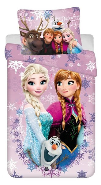 Bawełniana pościel dziecięca jednoosobowa 140x200 cm Frozen – Jerry Fabrics