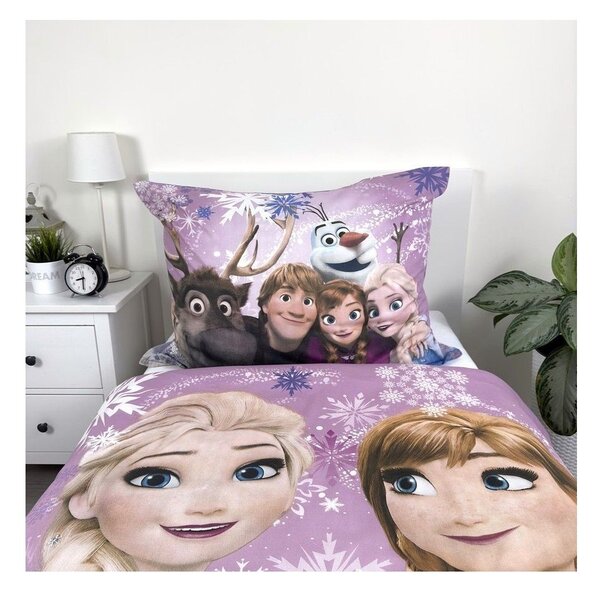 Bawełniana pościel dziecięca jednoosobowa 140x200 cm Frozen – Jerry Fabrics