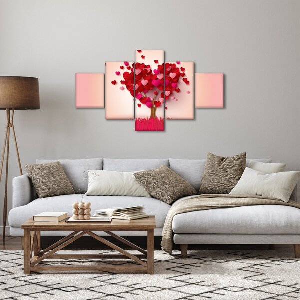 Obraz drzewa serca (125x70 cm)