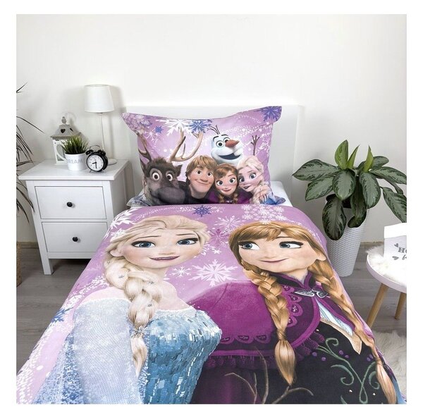 Bawełniana pościel dziecięca jednoosobowa 140x200 cm Frozen – Jerry Fabrics