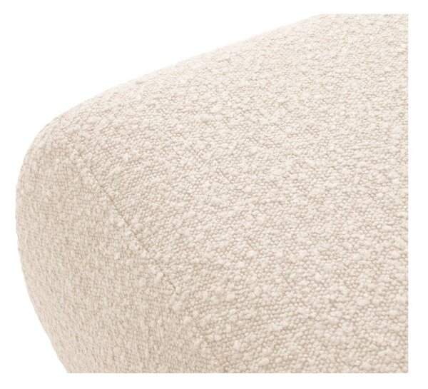 Beżowy puf z materiału bouclé Molino – Micadoni Home