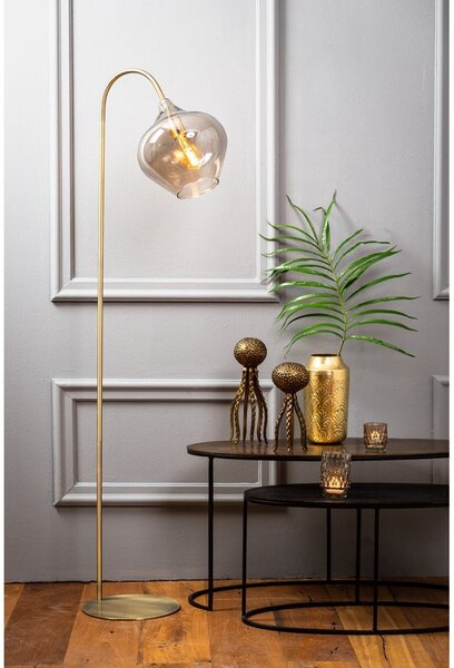 Lampa stojąca w kolorze złota (wysokość 160 cm) Rakel – Light & Living