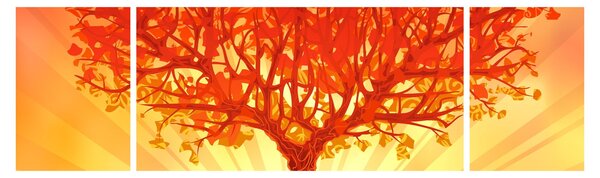 Obraz - Drzewo w słońcu (170x50 cm)