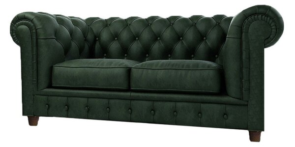 Ciemnozielona aksamitna sofa 184 cm Cambridge – Ropez