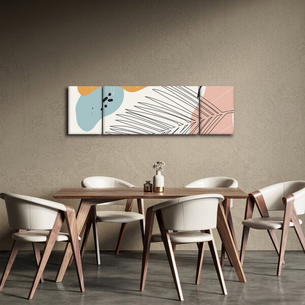 Obraz - ilustracja liścia (170x50 cm)