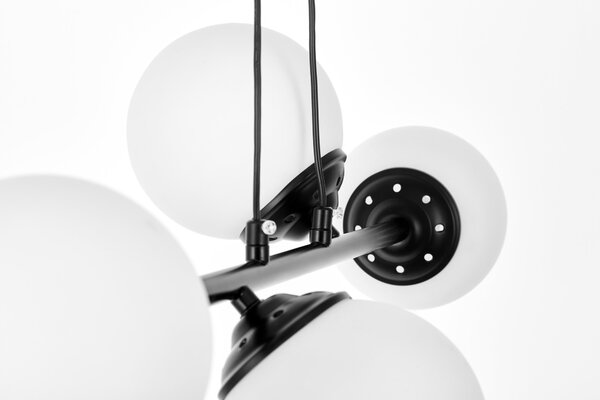 NOWOCZESNA LAMPA WISZĄCA CZARNA FINO W4