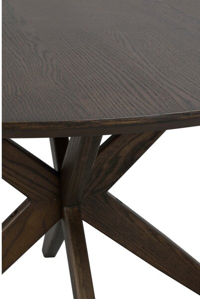 Okrągły stół z blatem w dekorze dębu 120x120 cm Calverton – Rowico