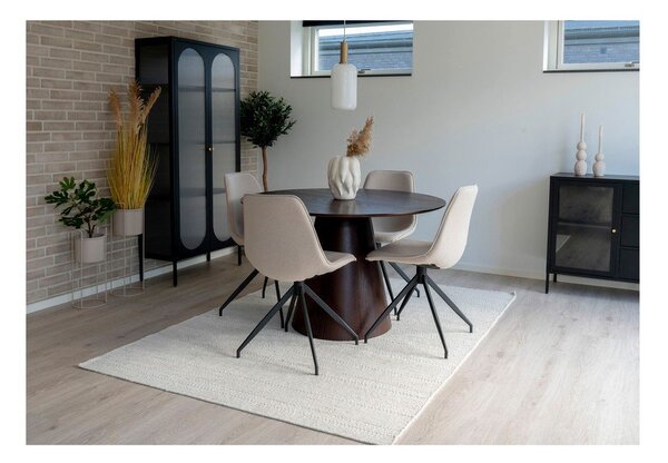 Okrągły stół z blatem w dekorze orzecha ø 120 cm Bolton – House Nordic