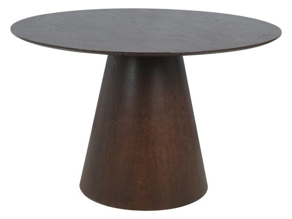Okrągły stół z blatem w dekorze orzecha ø 120 cm Bolton – House Nordic