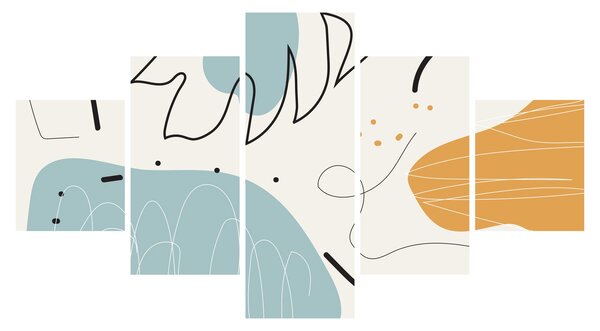 Obraz - ilustracja liścia (125x70 cm)