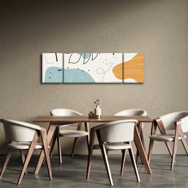 Obraz - ilustracja liścia (170x50 cm)