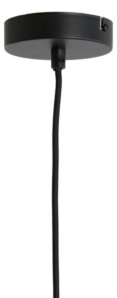 Bordowa lampa wisząca z tekstylnym kloszem ø 40 cm Malacia – Light & Living