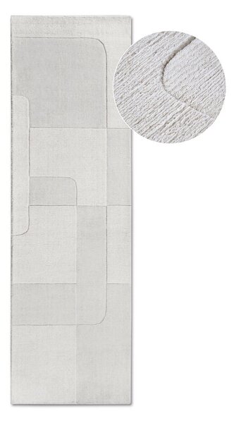 Kremowy wełniany chodnik tkany ręcznie 80x250 cm Charlotte – Villeroy&Boch