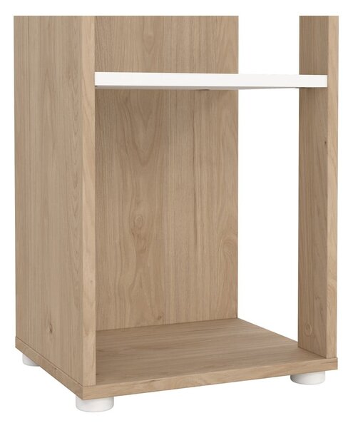 Biało-naturalny regał w dekorze dębu 41x205 cm Sign – Tvilum