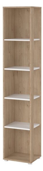Biało-naturalny regał w dekorze dębu 41x205 cm Sign – Tvilum