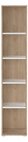 Biało-naturalny regał w dekorze dębu 41x205 cm Sign – Tvilum