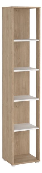 Biało-naturalny regał w dekorze dębu 41x205 cm Sign – Tvilum