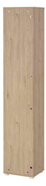 Biało-naturalny regał w dekorze dębu 41x205 cm Sign – Tvilum