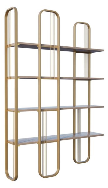 Regał w dekorze sosny w kolorze złota 125x180 cm Sierra – Kalune Design