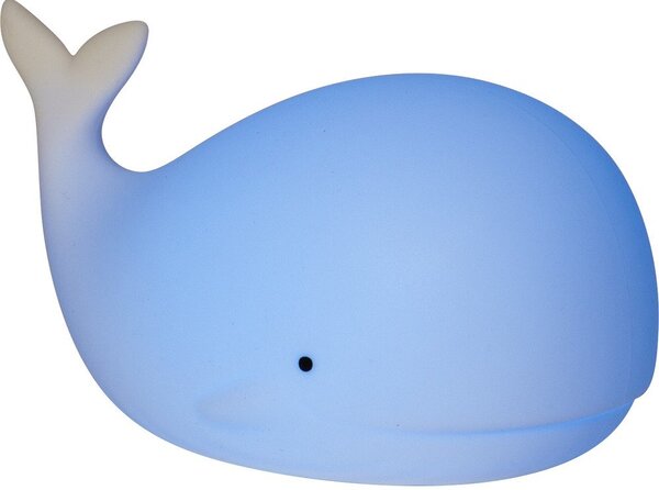 Biała lampka nocna LED dla dzieci Whale – Star Trading
