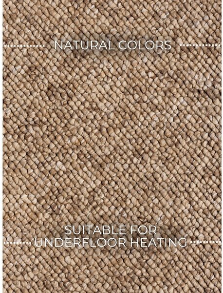 Jasnobrązowy chodnik odpowiedni do prania 80x240 cm Rocco Caramel – Elle Decoration