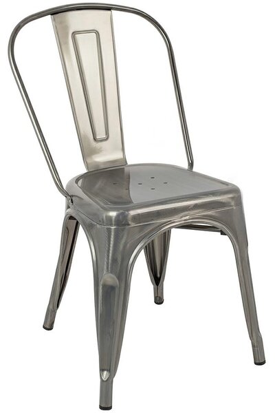 Loftowe krzesło bez podłokietników Tower z metalu
