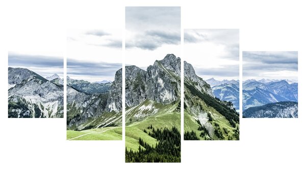 Obraz - Szczyty górskie (125x70 cm)