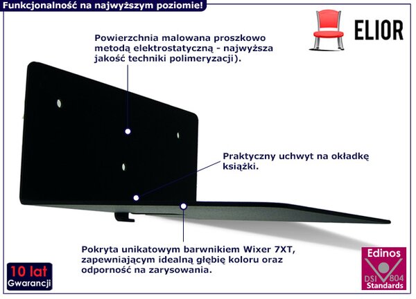 Niewidzialna półka na książki Legis - 2 kolory